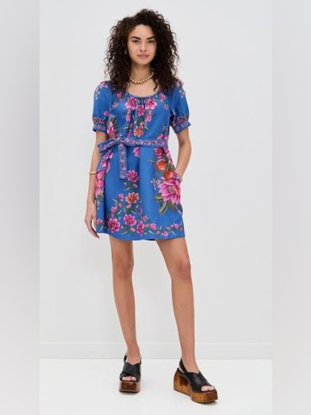Farm Rio Summer Fruit Scarf Dress